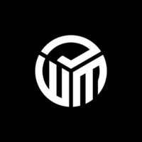 jwm lettera logo design su sfondo nero. jwm creative iniziali lettera logo concept. disegno della lettera jwm. vettore
