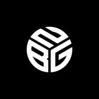 design del logo della lettera nbg su sfondo nero. nbg creative iniziali lettera logo concept. disegno della lettera nbg. vettore