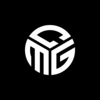 disegno del logo della lettera cmg su sfondo nero. cmg creative iniziali lettera logo concept. disegno della lettera cmg. vettore