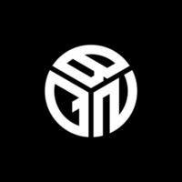 design del logo della lettera bqn su sfondo nero. bqn creative iniziali lettera logo concept. disegno della lettera bqn. vettore