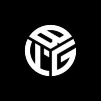 design del logo della lettera bfg su sfondo nero. bfg creative iniziali lettera logo concept. disegno della lettera bfg. vettore