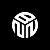 bnn lettera logo design su sfondo nero. bnn creative iniziali lettera logo concept. disegno di lettera bnn. vettore