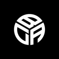 design del logo della lettera bda su sfondo nero. bda creative iniziali lettera logo concept. disegno della lettera bda. vettore