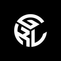 gkl lettera logo design su sfondo nero. gkl creative iniziali lettera logo concept. disegno della lettera gkl. vettore