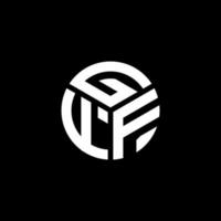gff lettera logo design su sfondo nero. gff creative iniziali lettera logo concept. disegno della lettera gff. vettore
