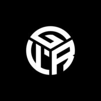 gfr lettera logo design su sfondo nero. gfr creative iniziali lettera logo concept. disegno della lettera gfr. vettore