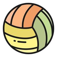 icona di vettore di pallavolo, icona di scuola e istruzione