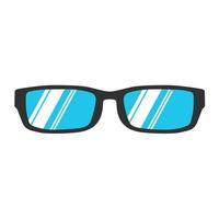 occhiali lettura icona illustrazione vettoriale occhio isolato. lente da vista stile nera bianca. occhiali da vista alla moda