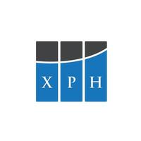 xph lettera logo design su sfondo bianco. xph creative iniziali lettera logo concept. disegno della lettera xph. vettore