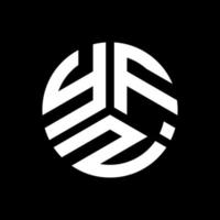 yfz lettera logo design su sfondo nero. yfz creative iniziali lettera logo concept. disegno della lettera yfz. vettore