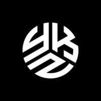 ykz lettera logo design su sfondo nero. ykz creative iniziali lettera logo concept. disegno della lettera ykz. vettore