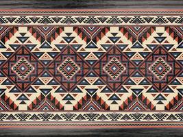 nativo americano indiano ornamento modello geometrico etnico tessile tessitura tribale azteco modello navajo messicano tessuto senza cuciture vettore decorazione moda