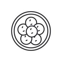 falafel icona segno simbolo logo vettoriale