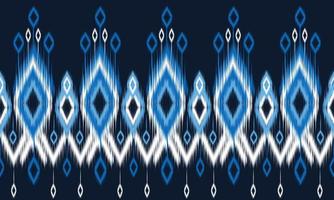 disegno tradizionale geometrico etnico orientale modello ikat per sfondo, moquette, carta da parati, abbigliamento, avvolgimento, batik, tessuto, illustrazione vettoriale. stile ricamo. vettore