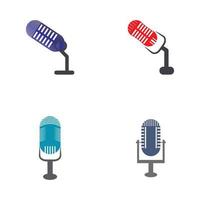 microfono simbolo design icona sfondo vettoriale