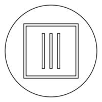 asciugatura senza centrifuga simboli per la cura dei vestiti concetto di lavaggio icona del segno di lavanderia in cerchio contorno rotondo colore nero illustrazione vettoriale immagine in stile piatto