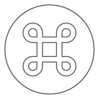 icona del tag etichetta hashtag con simbolo nitido in cerchio rotondo colore nero illustrazione vettoriale stile piatto immagine