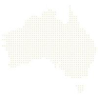 mappa dell'australia a mezzitoni. vettore