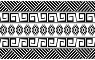 disegno geometrico etnico astratto bianco e nero tribale per sfondo o carta da parati illustrazione vettoriale per stampare modelli di tessuto, tappeti, camicie, costumi, turbante, cappelli, tende.