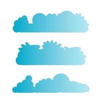 illustrazione blud cloud scape vettore