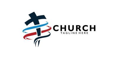 vettore icona logo chiesa isolato