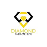 lettera w diamante logo design. concetto di design, loghi, logogramma, modello di diamante logotipo vettore