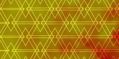 sfondo vettoriale arancione chiaro con triangoli.