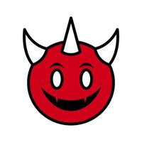 icona vettore emoticon diavolo