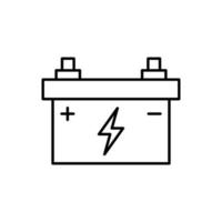 icona del vettore della batteria dell'auto