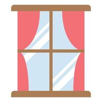 illustrazione vettoriale dell'icona piatta della finestra