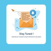 e-mail newsletter marketing banner vettore gratuito