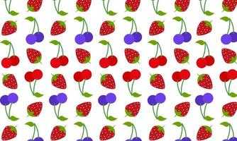 raccolta di frutta in illustrazioni in stile piatto disegnato a mano vettore