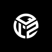 qfz lettera logo design su sfondo nero. qfz creative iniziali lettera logo concept. disegno della lettera qfz. vettore