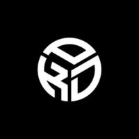 pkd lettera logo design su sfondo nero. pkd creative iniziali lettera logo concept. disegno della lettera pkd. vettore