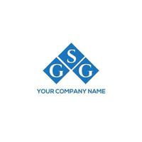 gsg lettera logo design su sfondo bianco. gsg creative iniziali lettera logo concept. disegno della lettera gsg. vettore