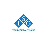 design del logo della lettera isg su sfondo bianco. isg creative iniziali lettera logo concept. disegno della lettera isg. vettore