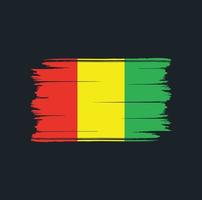 pennello bandiera della Guinea. bandiera nazionale vettore