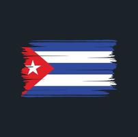 pennello bandiera cuba. bandiera nazionale vettore