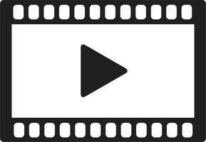 icona video. simbolo del video. riproduci segno video. vettore