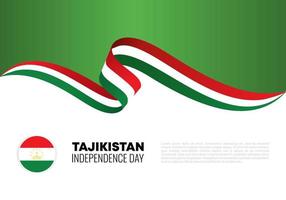 Tagikistan giorno dell'indipendenza per la celebrazione nazionale il 9 settembre. vettore