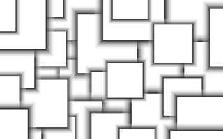 sfondo bianco e nero astratto. sfondo, elemento di design di copertina con quadrati. quadrati con modello di modello vettoriale ombra per la creazione di copertine, banner, carte, poster e altri disegni.