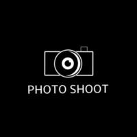 servizio fotografico con logo modello perfetto per il logo fotografico vettore