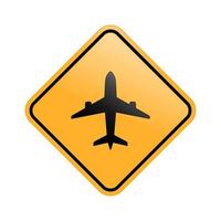 icona dell'aeroplano. disegno vettoriale dell'aeroplano. segno semplice dell'aeroplano. illustrazione del design dell'icona dell'aeroplano.