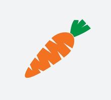 icona di carota vettore stile piatto