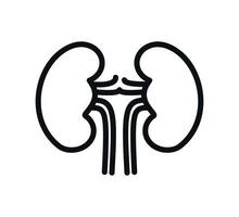 modello di progettazione del logo di vettore dell'icona del rene