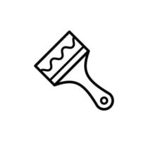 modello di progettazione del logo di vettore dell'icona del pennello