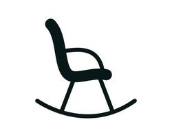 modello di progettazione logo vettoriale icona sedia