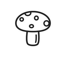 icona del fungo vettore stile piatto alla moda