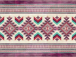 nativo americano indiano ornamento modello geometrico etnico tessile tessitura tribale azteco modello navajo messicano tessuto senza cuciture vettore decorazione moda