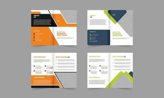 progettazione del layout del modello di brochure aziendale. vettore